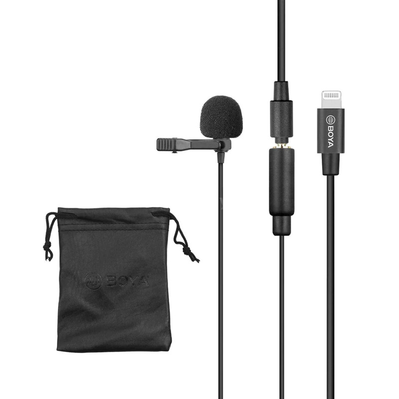 Boya BY-M2 Lavalier Microphone For iOS Devices - ميكروفون